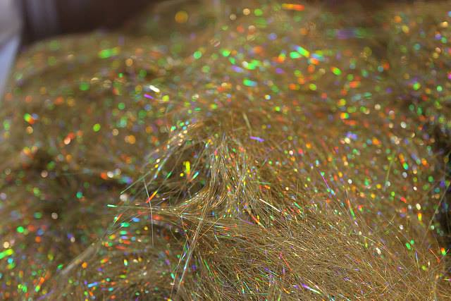 Angelina Fibers - 10 grams - Gold & Forest Blaze Angelina Fibers - 10 grams - Gold & Forest Blaze